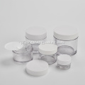 Frascos pequenos de plástico PETG para cosméticos com tampa de rosca de plástico com design personalizado
